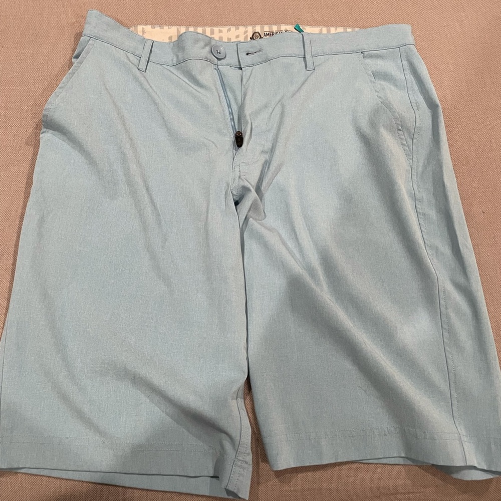 Mens American Rag sky blue size 34 hybrid shorts
